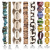 What's included, strands numbered 1-7: Boho Bead Set: Turquoise, Cowrie & Brass