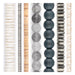 Minimalist Bead Set: White, Grey & Silver (7 Strands, 3-9mm)