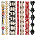 African Statement Bead Set: Krobo, Brass & Batik Bone (7 Strands, 4-25mm)