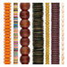 Fall Bead Set: Pumpkin, Amber & Olive (7 Strands, 4-20mm)