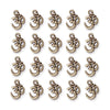 Antiqued Brass Open Om Charm Set (20 Pack, 18x14mm)