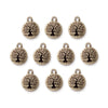 Antiqued Brass Tree of Life Charm Set (10 Pack, 19x16mm)