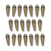 Antiqued brass small dagger charms with loops arranged in three rows of seven, six and seven
