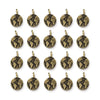 Antiqued Brass Earth Charm Set (20 Pack, 16x12mm)