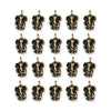 Antiqued Brass Ganesh Charm Set (20 Pack, 18x12mm)
