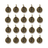 Antiqued Brass Cross Charm Set (20 Pack, 16x12mm)