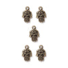 Antiqued Brass Hamsa Hand Charm Set (5 Pack, 21x13mm)