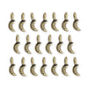 Antiqued Brass Crescent Moon Charm Set (20 Pack, 10x4mm)