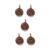 Antiqued Copper Puppy Paw Charm Set (5 Pack, 16x12mm)
