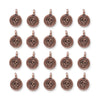 Antiqued Copper Skull Charm Set (20 Pack, 16x12mm)