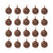 Antiqued Copper Heart Charm Set (20 Pack, 16x12mm)
