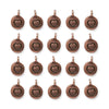 Antiqued Copper Heart Charm Set (20 Pack, 16x12mm)