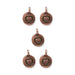 Antiqued Copper Heart Charm Set (5 Pack, 16x12mm)