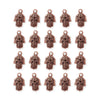 Antiqued Copper Hamsa Hand Charm Set (20 Pack, 21x13mm)