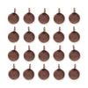 Antiqued Copper Blank Charm Set (20 Pack, 17x12mm)