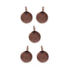 Antiqued Copper Blank Charm Set (5 Pack, 17x12mm)