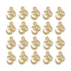 Gold Plated Open Om Charm Set (20 Pack, 18x14mm)