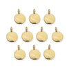 24K Gold Plated Blank Charm Set (10 Pack, 17x12mm)