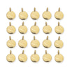 24K Gold Plated Blank Charm Set (20 Pack, 17x12mm)
