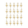 24K Gold Plated Tuareg Cross Motif Pendant Set (20 Pack, 34x18mm)