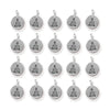 Antiqued Silver Buddha Charm Set (20 Pack, 16x12mm)