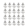 Antiqued Silver Anchor Charm Set (20 Pack, 19x12mm)