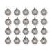 Antiqued silver Asian coin charms arranged in four rows of five, showing the pewter coin design with loops