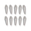 White Bronze Small Dagger Charm Set (10 Pack, 13x4mm)
