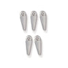 White Bronze Small Dagger Charm Set (5 Pack, 13x4mm)