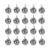 Antiqued Silver Earth Charm Set (20 Pack, 16x12mm)