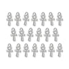 White Bronze Ankh Charm Set (20 Pack, 22x10mm)