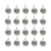 Antiqued Silver Skull Charm Set (20 Pack, 16x12mm)