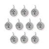 Antiqued Silver Cross Charm Set (10 Pack, 16x12mm)