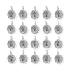 Antiqued Silver Cross Charm Set (20 Pack, 16x12mm)