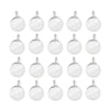 Shiny Silver Blank Charm Set (20 Pack, 17x12mm)