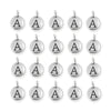Antiqued Silver Letter A Charm Set (20 Pack, 17x12mm)