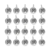 Antiqued Silver Letter F Charm Set (20 Pack, 17x12mm)