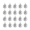 Antiqued Silver Letter H Charm Set (20 Pack, 17x12mm)