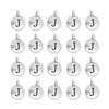 Antiqued Silver Letter J Charm Set (20 Pack, 17x12mm)
