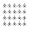 Antiqued Silver Letter X Charm Set (20 Pack, 17x12mm)