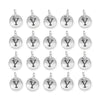 Antiqued Silver Letter Y Charm Set (20 Pack, 17x12mm)