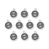Antiqued Silver Pisces Zodiac Charm Set (10 Pack, 19x16mm)