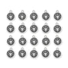 Antiqued Silver Taurus Zodiac Charm Set (20 Pack, 19x16mm)