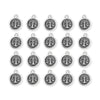 Antiqued Silver Libra Zodiac Charm Set (20 Pack, 19x16mm)