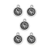 Antiqued Silver Scorpio Zodiac Charm Set (5 Pack, 19x16mm)