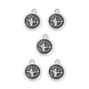 Antiqued Silver Sagittarius Zodiac Charm Set (5 Pack, 19x16mm)