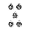 Antiqued Silver Capricorn Zodiac Charm Set (5 Pack, 19x16mm)