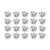 Antiqued Silver Whiskers Cat Face Charm Set (20 Pack, 14x14mm)