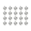 Antiqued Silver Spot Dog Face Charm Set (20 Pack, 17x15mm)