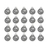 Antiqued Silver Chai Charm Set (20 Pack, 24x20mm)